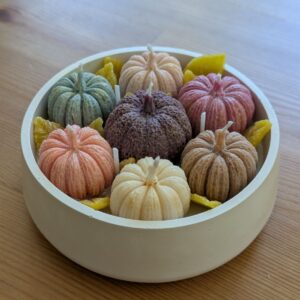Bougie Citrouilles d'Automne – Création Artisanale en Cire de Soja
