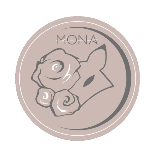 Logo Mona Luna Candles - medaillon rond avec tete de renard