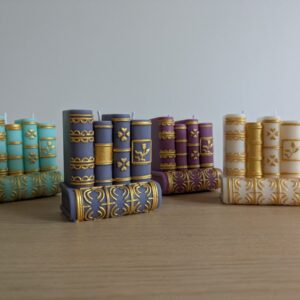 Bougie Bibliothèque Livres Anciens, MonaLuna Candles