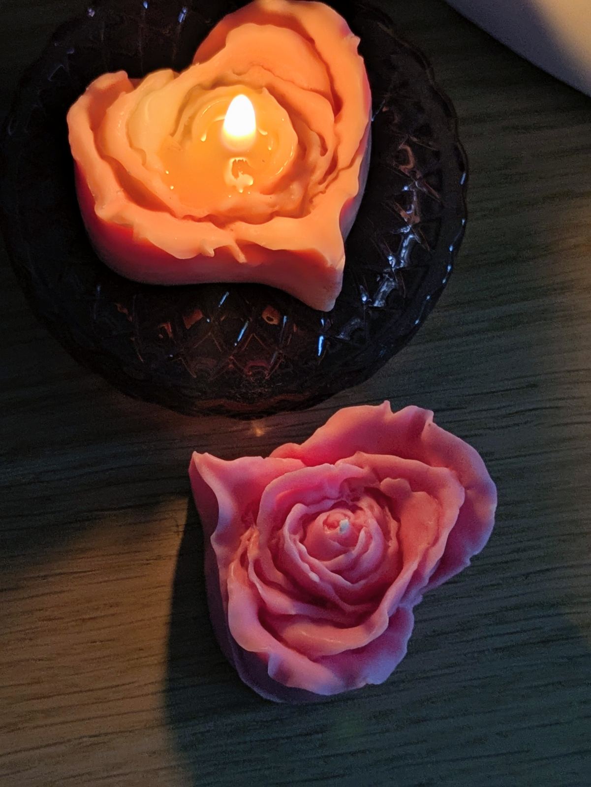 Bougie Rose Cœur en Cire de Soja – Couleur et Parfum au Choix – Image 4